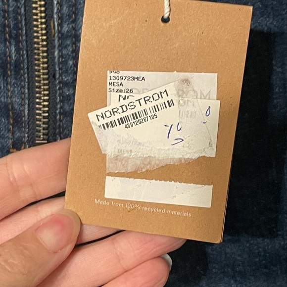 NEW REFORMATION Julianna Zip MidRise Straight Jeans Exposed Zip Mesa Stretch 26 - Picture 5 of 13